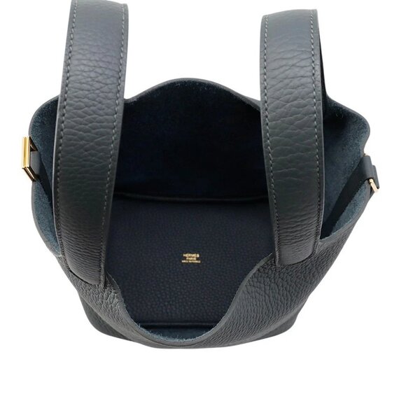 HERMES Picotin Lock Size PM Taurillon Clemence Vert Mangrove - Picture 3 of 7